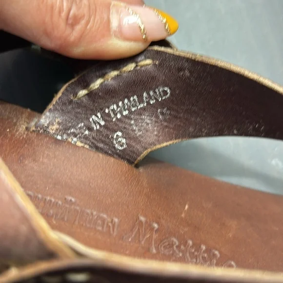 Brown leather sandals - Picture 5 of 12